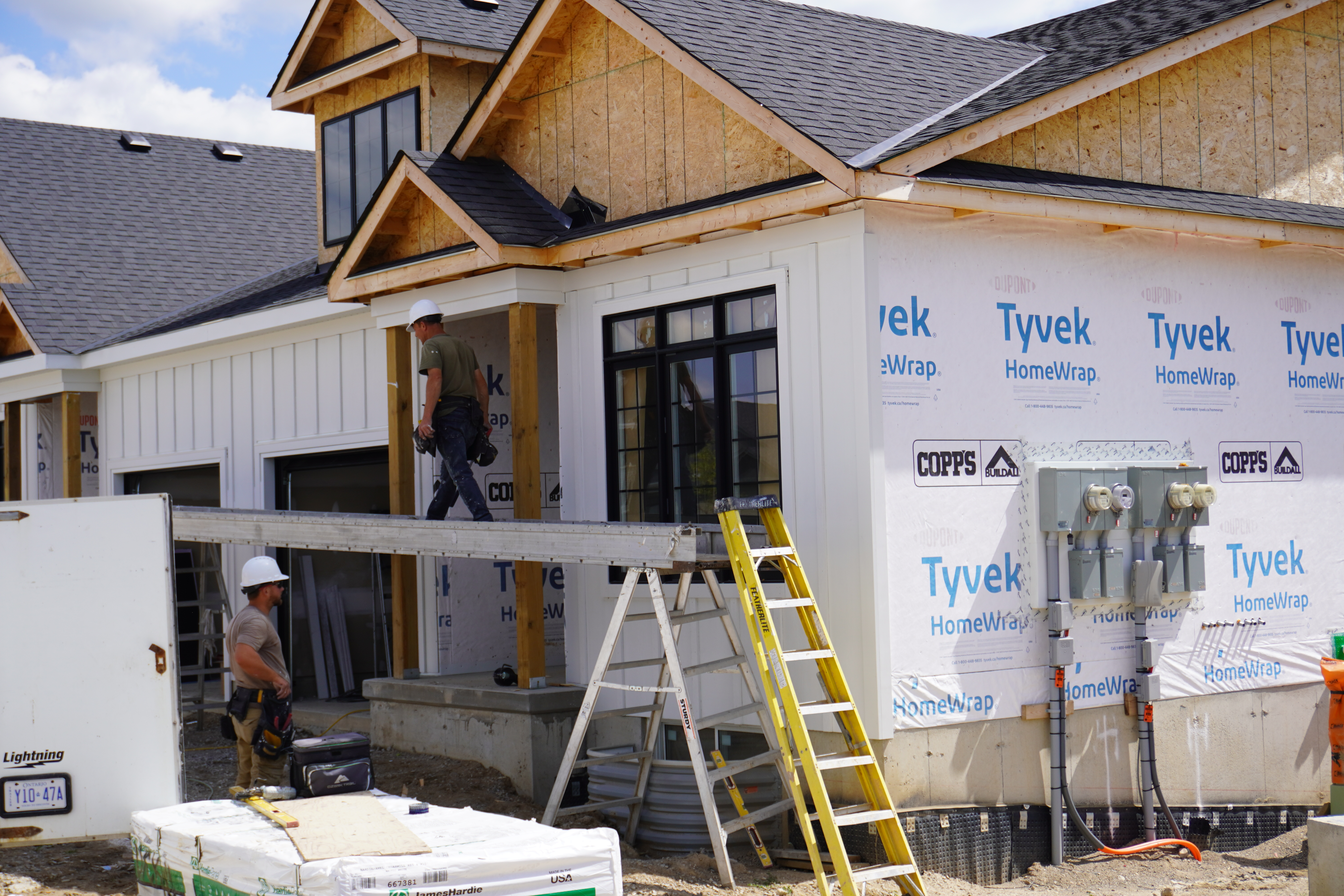 Finished Ironstone home exterior