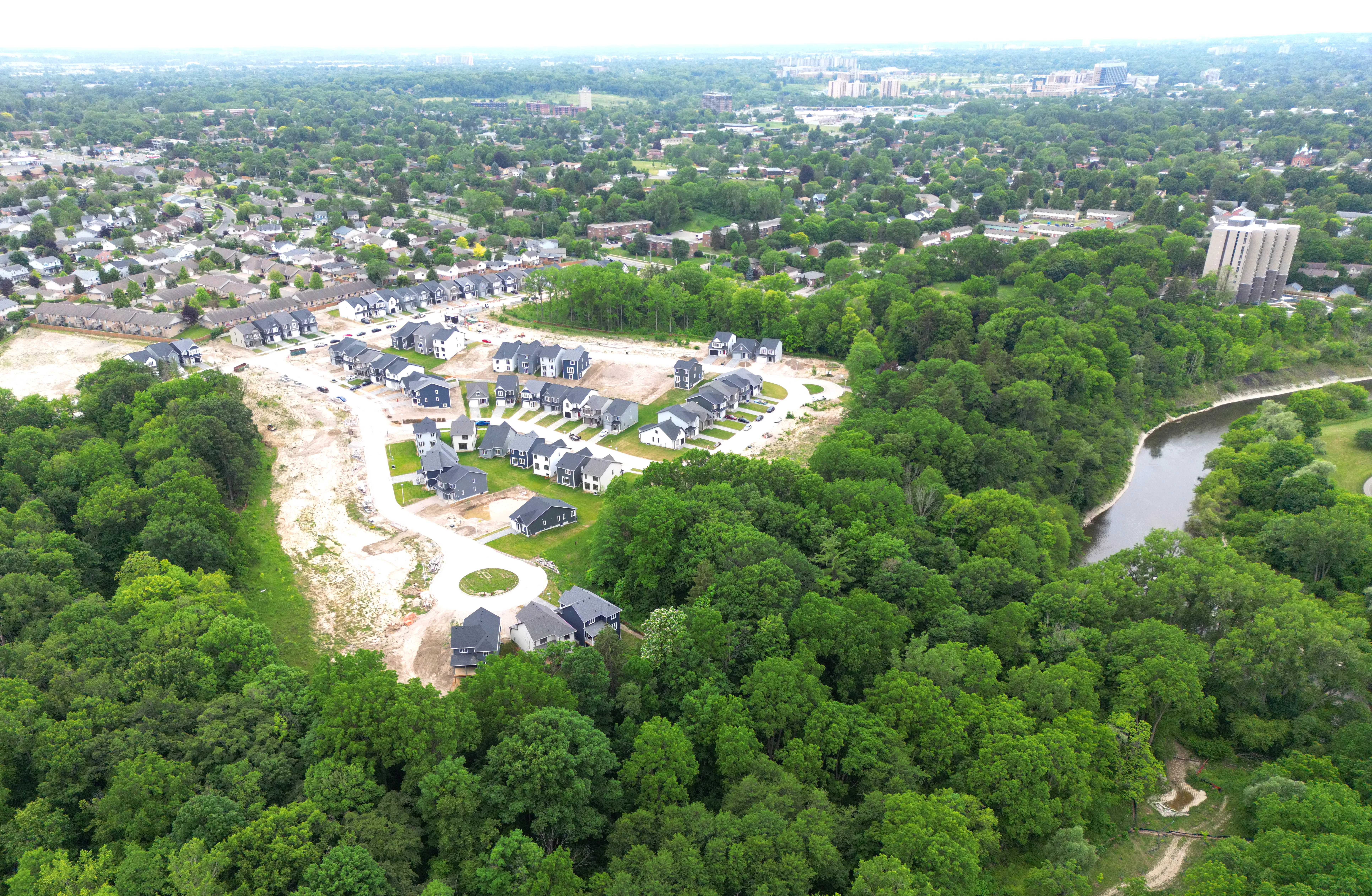 Aerial drone view of Jackson Meadows
