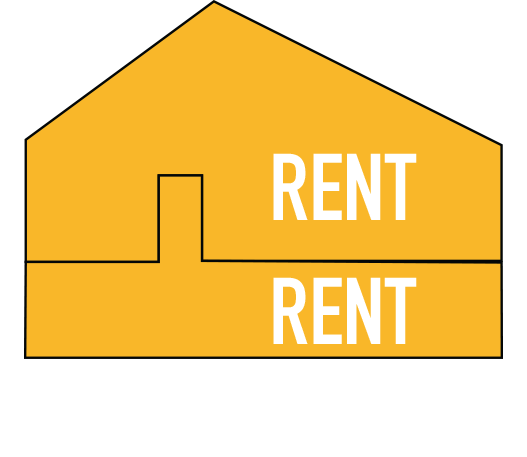 Diagram: rent both the upper home and the lower suite.